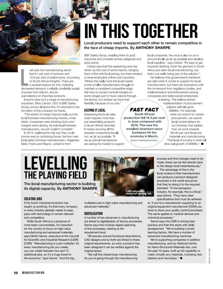 Business Day Manufacturing - Localisation