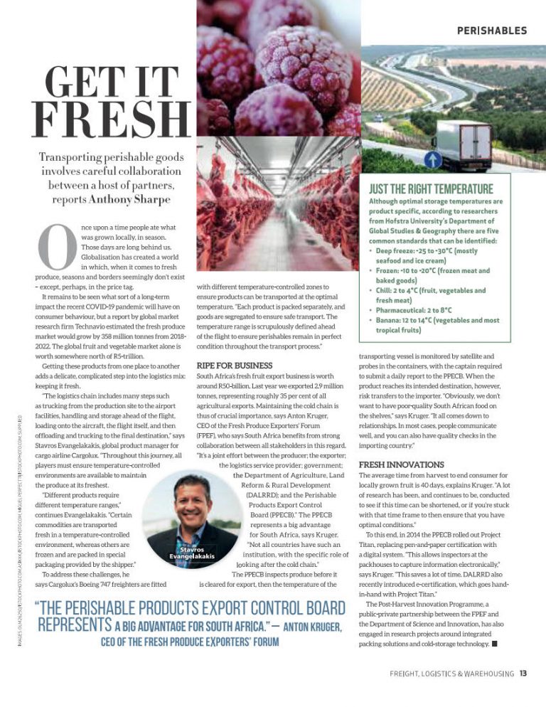 Sunday Times Freight & Logistics - Perishables
