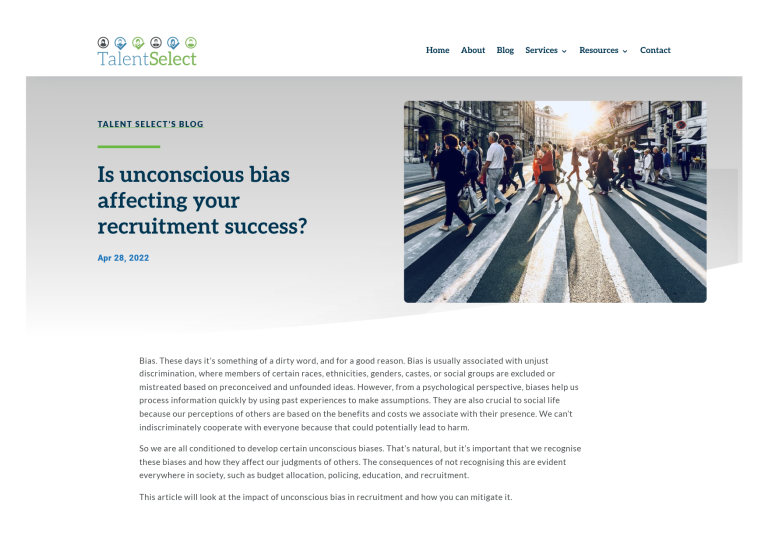 Is unconscious bias affecting your recruitment success - Talent Select_1